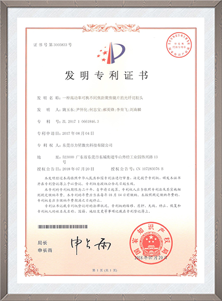 一种高功率可换不同焦...